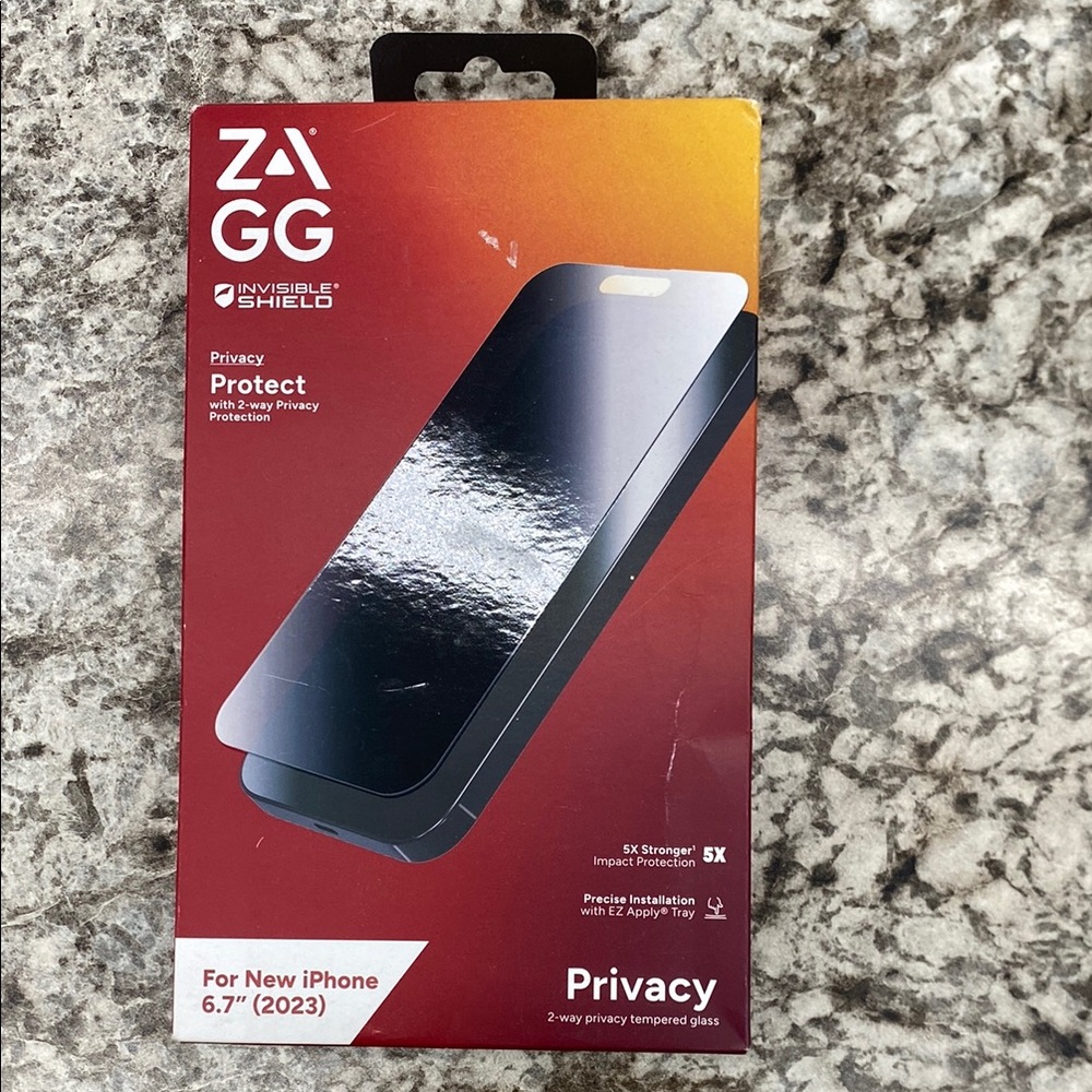 ZAGG Black Privacy Screen Protector for Smartphones